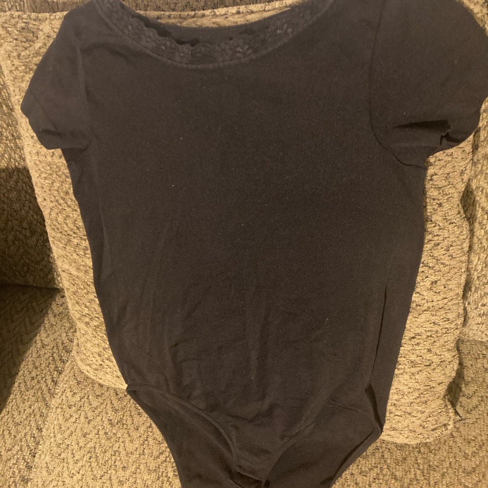 Black Bodysuit Top